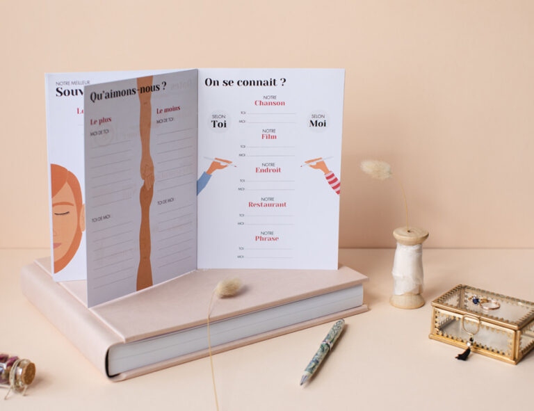 Carnet de notre histoire d'amour - A remplir en couple et à conserver.