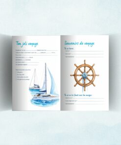 intérieur du carnet de navigation WanderWorld