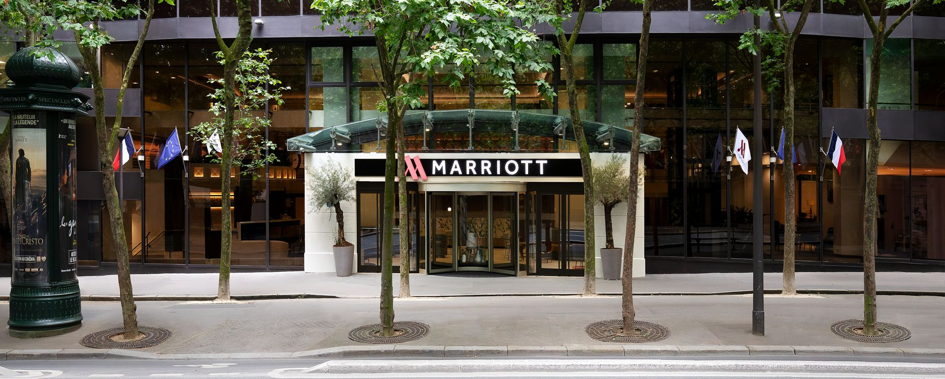 Entrée du Marriott Rive gauche