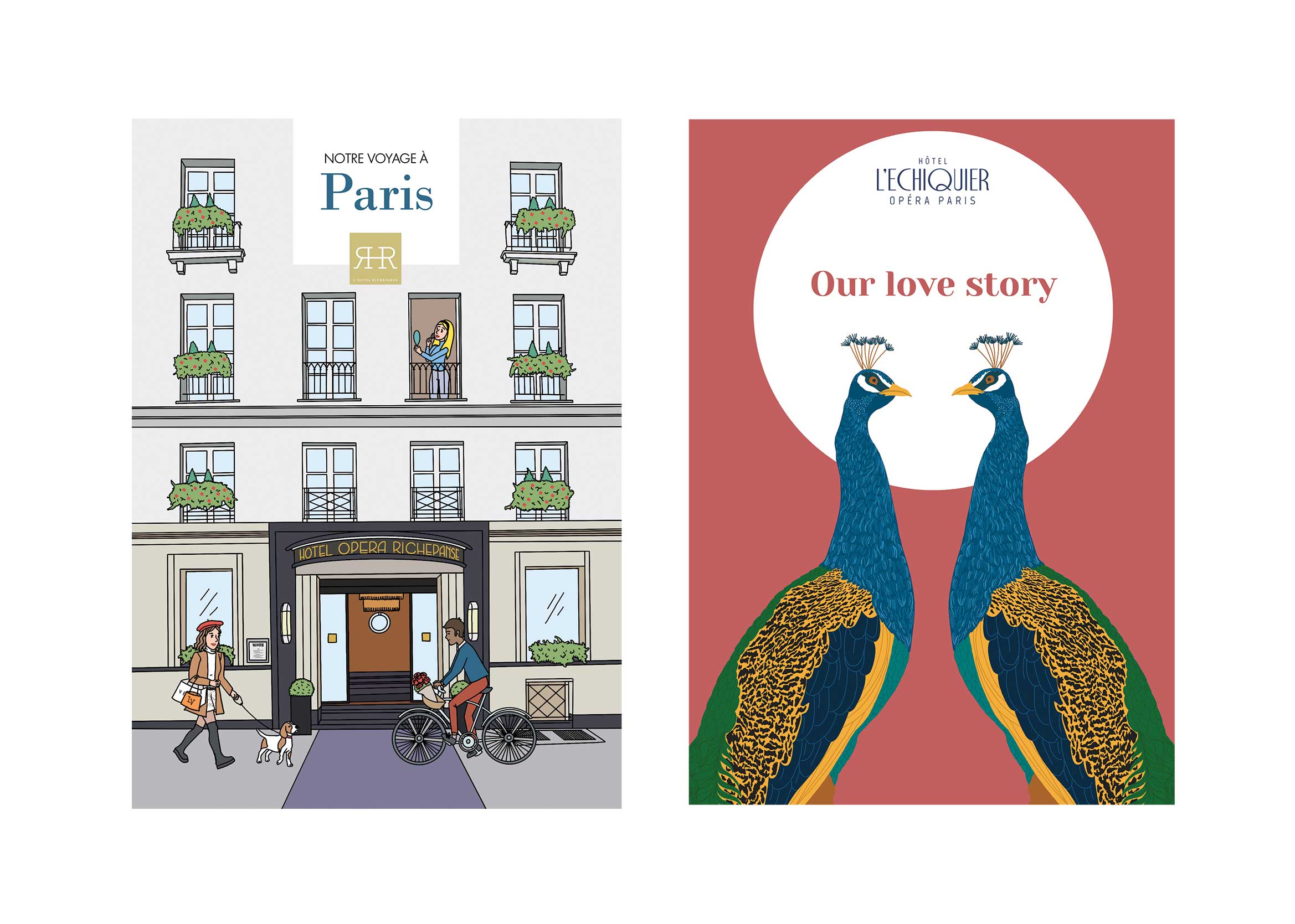 carnet personnalisé accueil romantique WanderWorld