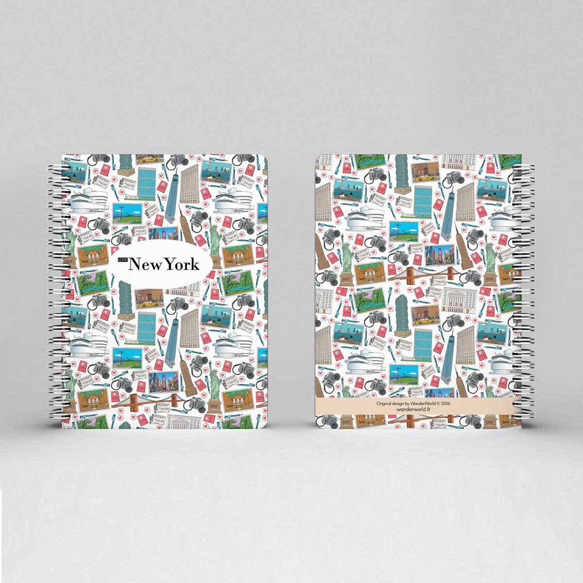 Cahier a spirales mosaiques New York