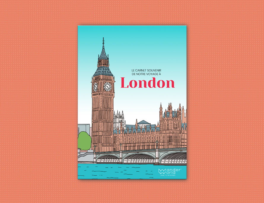couverture carnet enfant Londres Big Ben