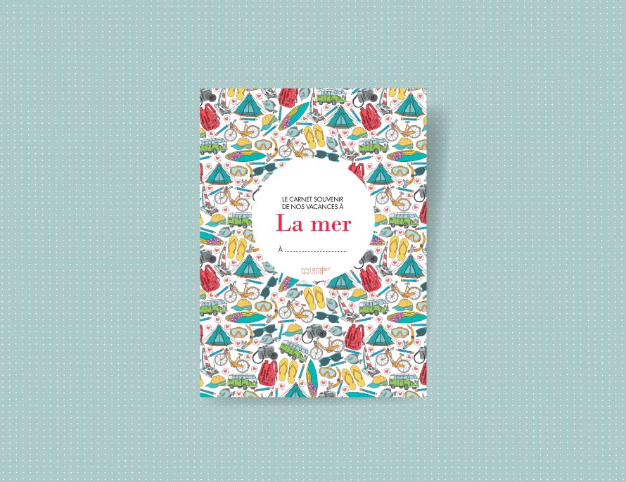 carnet souvenir de vacances à la mer