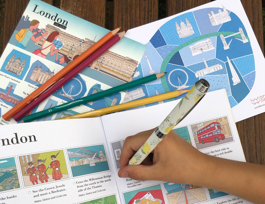 carnet de voyage à Londres de WanderWorld activités à faire en famille à Londres