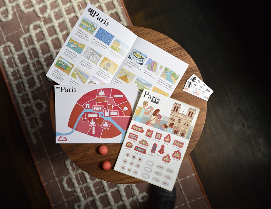 Diario de viaje infantil Paris kit completo