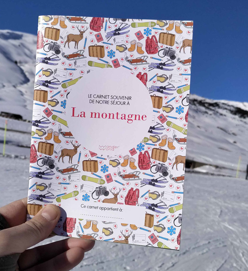 diario de viaje de los niños de deportes de invierno