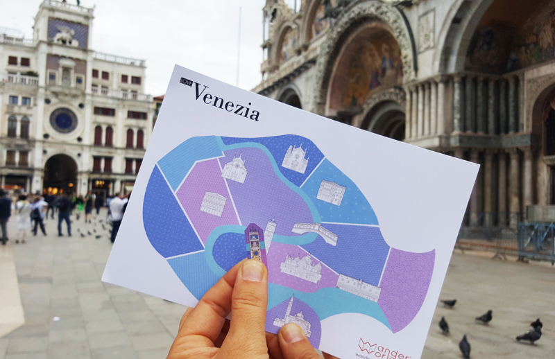 carnet de voyage Venise de WanderWorld autocollants pour enfants