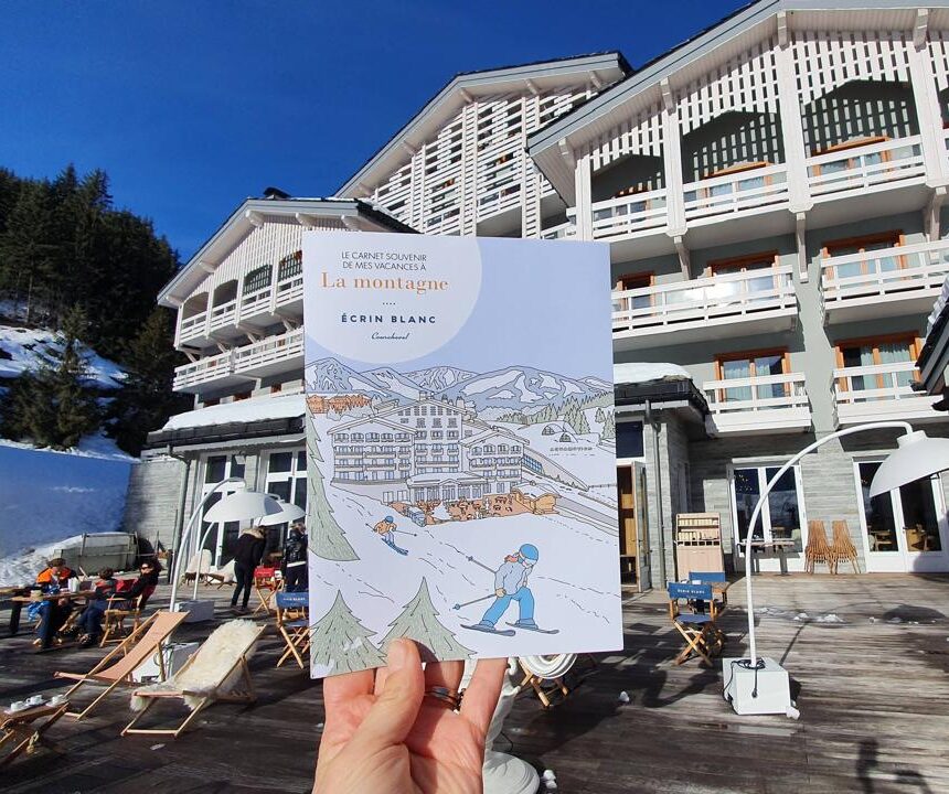 L'Écrin Blanc Resort à Courchevel est un hôtel 4 étoiles skis aux pieds, doté d'une façade en bois et en pierre.